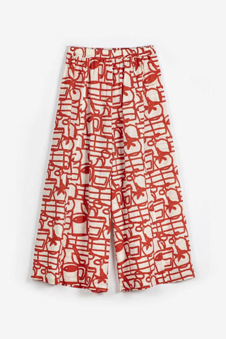 Cookery Festival Pattern Trousers