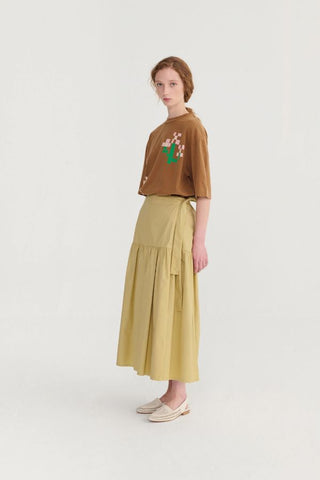 Paper Touch Wrap Skirt