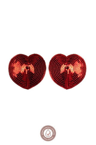 Heart Nipple Covers | Red
