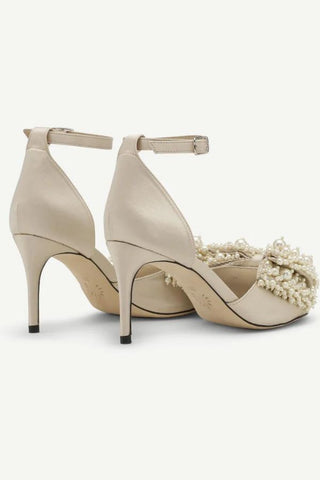 Marita Pearl Heel | Oyster Gray