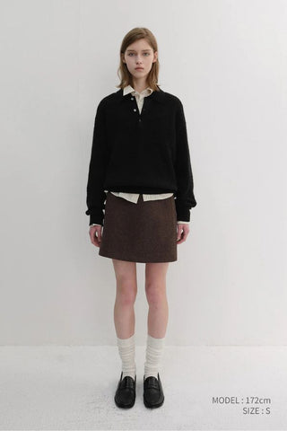 Wool Mini Skirt