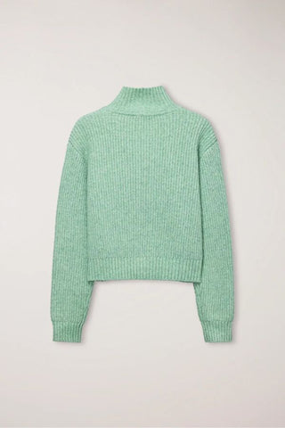 Unisex High Neck Button Cardigan