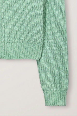 Unisex High Neck Button Cardigan