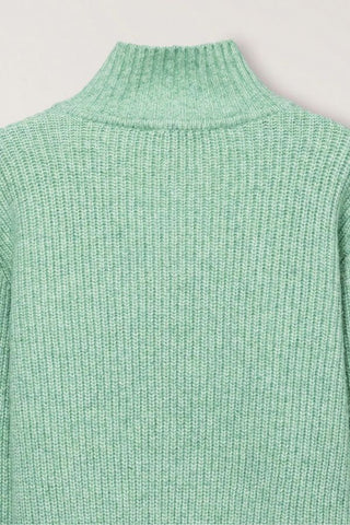Unisex High Neck Button Cardigan