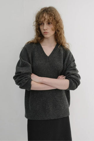 Unisex Soft Volume V-Neck Sweater