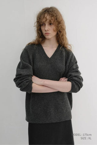 Unisex Soft Volume V-Neck Sweater