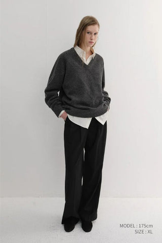 Unisex Soft Volume V-Neck Sweater