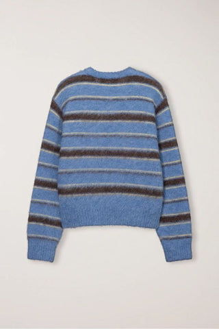 Unisex Hairy Striped Sweater