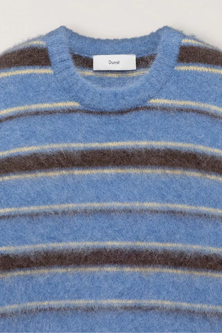Unisex Hairy Striped Sweater