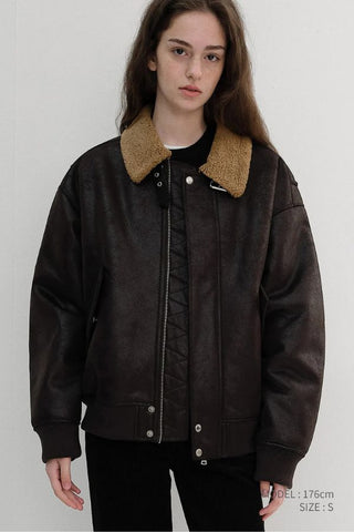Unisex Volumed Aviator Jacket