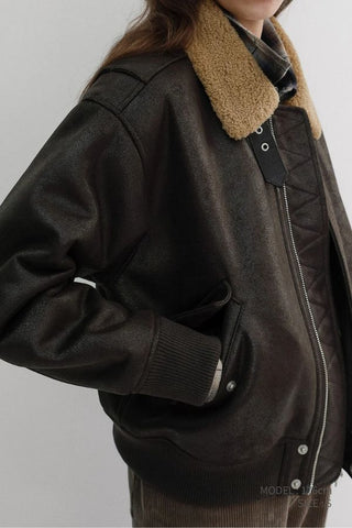Unisex Volumed Aviator Jacket