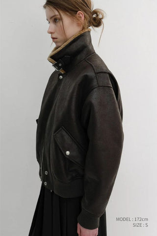 Unisex Volumed Aviator Jacket