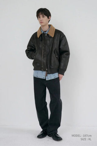 Unisex Volumed Aviator Jacket