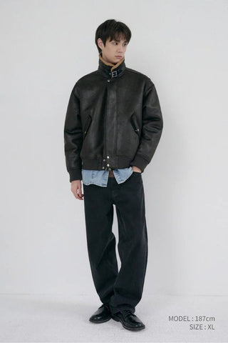 Unisex Volumed Aviator Jacket