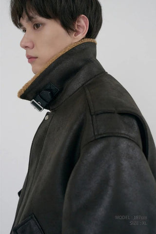 Unisex Volumed Aviator Jacket