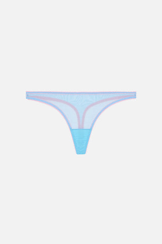 Layla Clean Tulle Thong | Pastel Blue