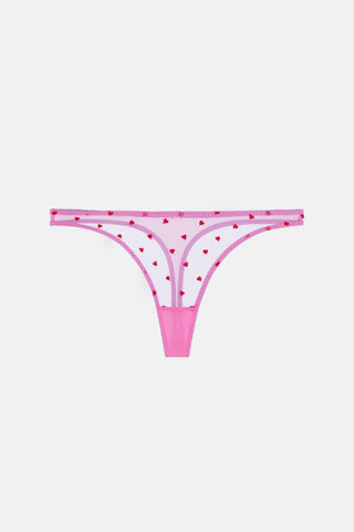 Priya Heart Embroidery Thong