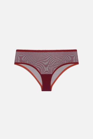 Rumi Clean Tulle High Waist Knicker | Mahogany