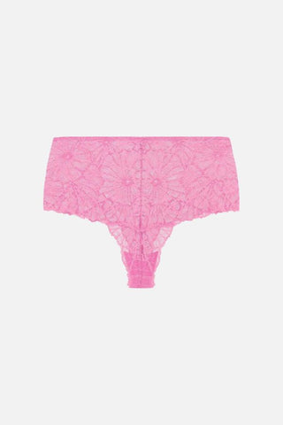 Vita Lace High Waist Knicker | Fuchsia Pink