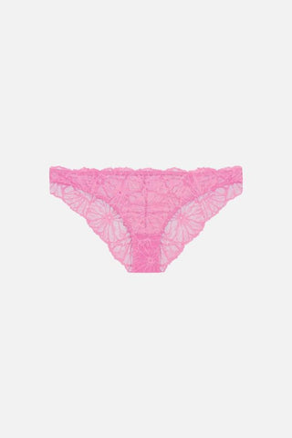 Vita Graphic Lace Knicker | Fuchsia Pink