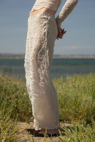 Jacquard Maxi Skirt | Off White