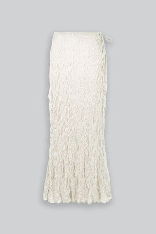 Jacquard Maxi Skirt | Off White