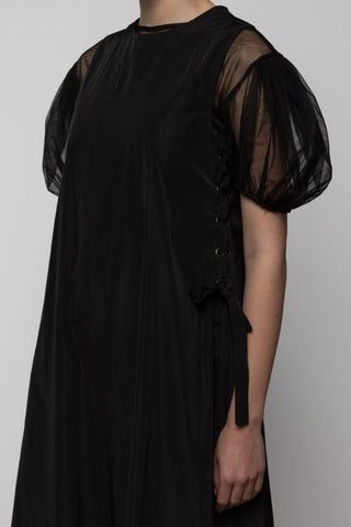 Long A-Line Maxi Dress | Black