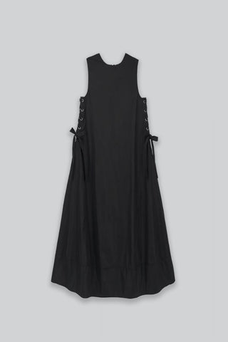 Long A-Line Maxi Dress | Black