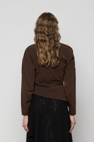 Asymmetric Cocoon Sleeve Top