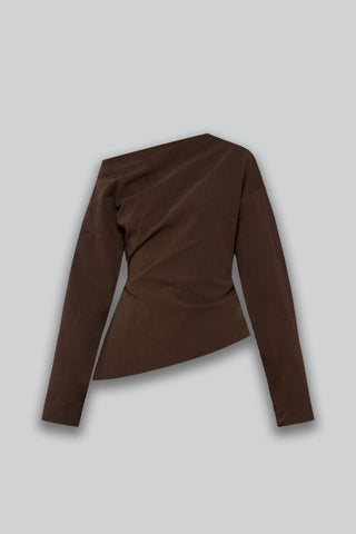 Asymmetric Cocoon Sleeve Top