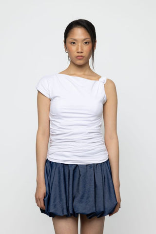 Asymmetric Knot Jersey Top