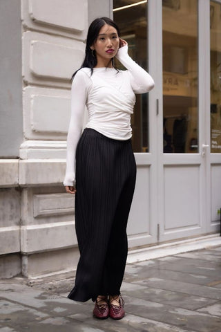 Cross-Over Long Sleeve Top