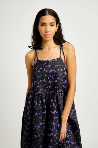 Amy Dress | Jacquard Purple
