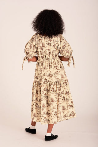 Jolen Dress | Brown Toile De Jouey