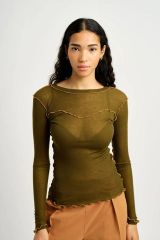 Delia Long Sleeve Tee | Green