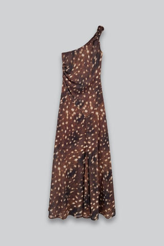 One-Shoulder Twist Maxi Dress
