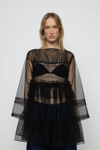 Oversized Mini Tulle Dress