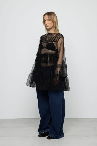 Oversized Mini Tulle Dress