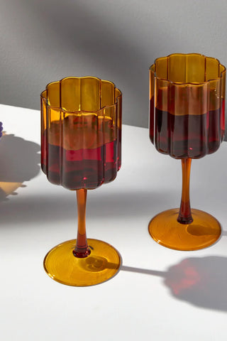 Wave Wine Glass | Set of 2