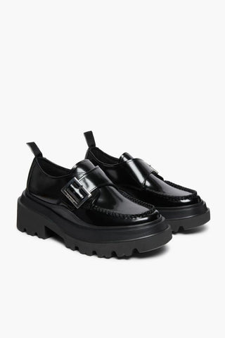 Platform Lug Derby Loafer | Black
