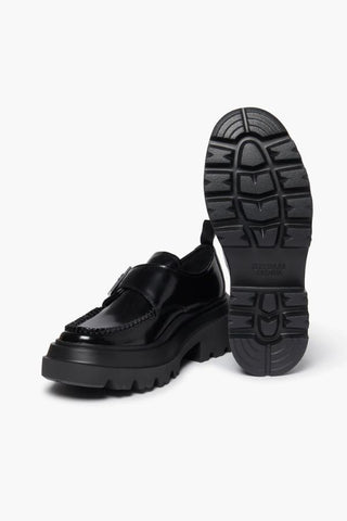 Platform Lug Derby Loafer | Black