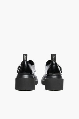 Platform Lug Derby Loafer | Black