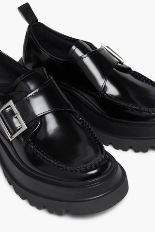 Platform Lug Derby Loafer | Black