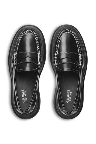 Platform Lug Loafer | Black