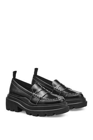 Platform Lug Loafer | Black