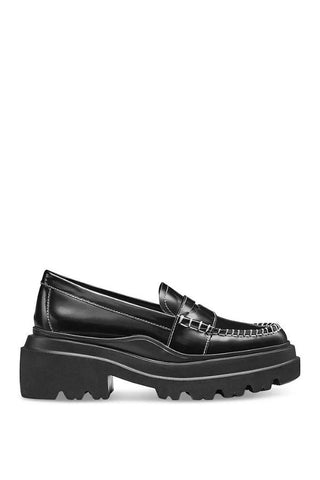 Platform Lug Loafer | Black