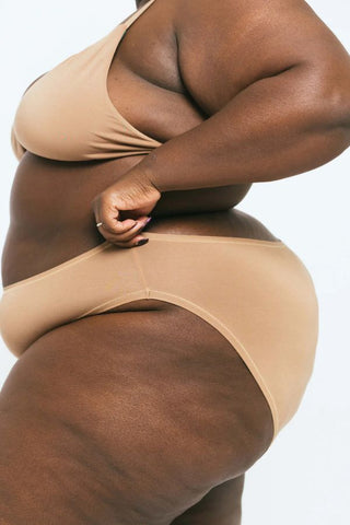 High Rise Bikini | Tan