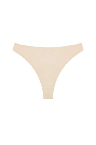 High Rise Thong | Beige