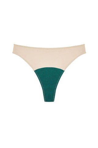 High Rise Thong | Beige