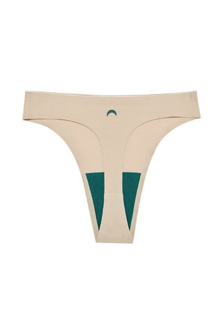 Seamless High Rise Thong | Beige